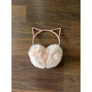 Claire’s Pink Faux Fur Cat Ear Earmuffs Fluffy Headband One Size 2019